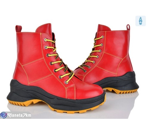Черевики жіночі на весну/осінь (8 пар р.36-41) червоний  "Fuggo"