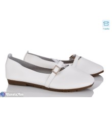 Балетки жіночі на весну/осінь (8 пар р.36-41) білий  "Fuggo"