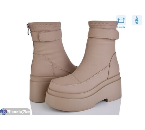 Черевики жіночі на зиму (6 пар р.36-40) коричневий  "Mirella"