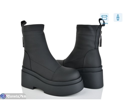 Черевики жіночі на зиму (6 пар р.36-40) чорний  "Mirella"