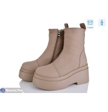 Черевики жіночі на зиму (6 пар р.36-40) коричневий  "Mirella"