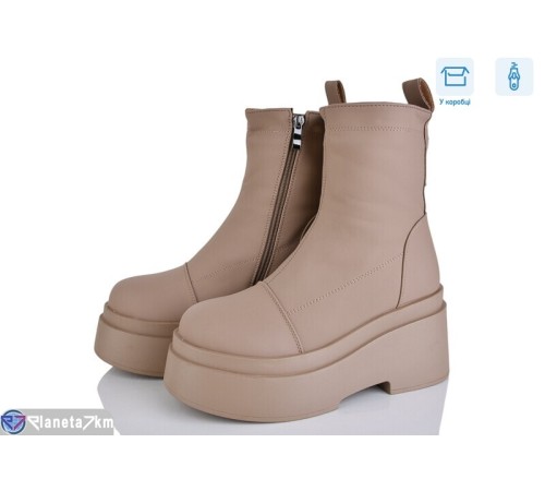 Черевики жіночі на зиму (6 пар р.36-40) коричневий  "Mirella"