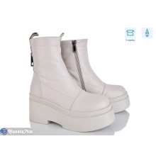 Черевики жіночі на зиму (6 пар р.36-40) бежевий  "Mirella"