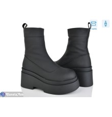 Черевики жіночі на зиму (6 пар р.36-40) чорний  "Mirella"