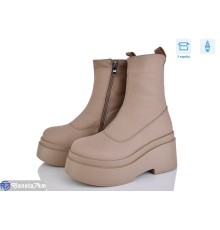 Черевики жіночі на зиму (6 пар р.36-40) коричневий  "Mirella"