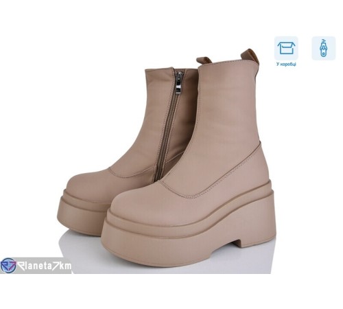 Черевики жіночі на зиму (6 пар р.36-40) коричневий  "Mirella"