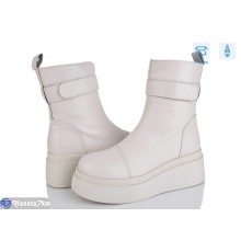 Черевики жіночі на зиму (6 пар р.36-40) бежевий  "Mirella"