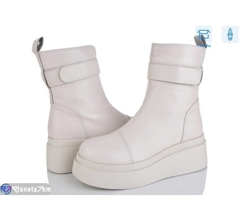 Черевики жіночі на зиму (6 пар р.36-40) бежевий  "Mirella"