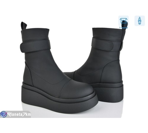 Черевики жіночі на зиму (6 пар р.36-40) чорний  "Mirella"