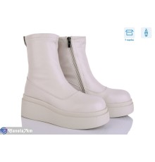 Черевики жіночі на зиму (6 пар р.36-40) бежевий  "Mirella"