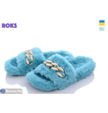 Тапки жіночі на весну/осінь (12 пар р.36-41) блакитний  "Roks"