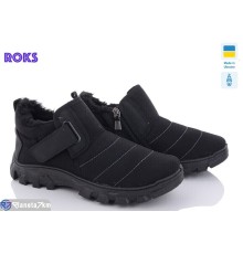 Черевики чоловічі на зиму (6 пар р.41-45) чорний  "Roks"