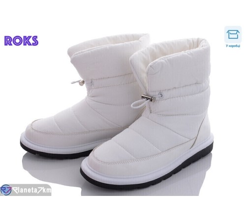 Дутики жіночі на зиму (12 пар р.36-41) білий  "Roks"