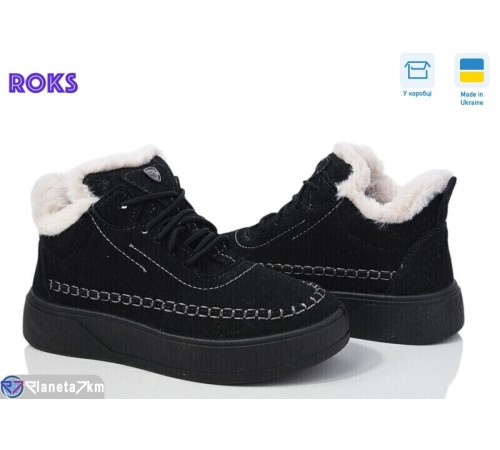 Черевики жіночі на зиму (6 пар р.37-41) чорний  "Roks"