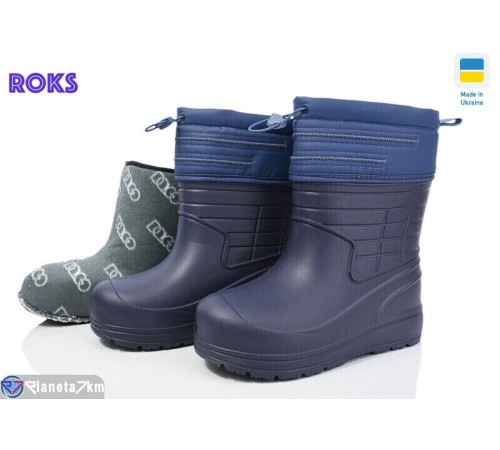 Жіночі чоботи з піни на весну/осінь (8 пар р.37-41) синій  "Roks" Жіночі чоботи з піни на весну/осінь (8 пар р.37-41) синій  "Roks"
