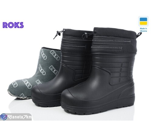 Жіночі чоботи з піни на весну/осінь (8 пар р.37-41) чорний  "Roks" Жіночі чоботи з піни на весну/осінь (8 пар р.37-41) чорний  "Roks"