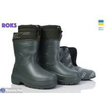 Чоловічі чоботи з піни на зиму (8 пар р.41-46) зелений  "Roks"