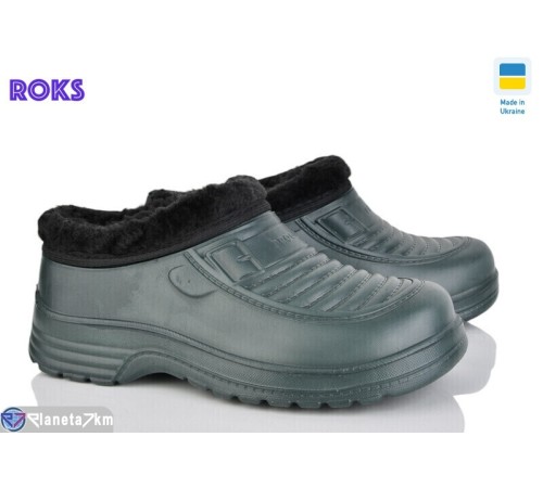 Калоші чоловічі на зиму (8 пар р.41-46) зелений  "Roks"