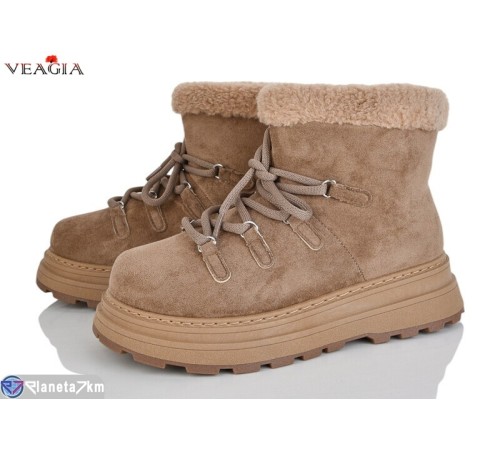 Черевики жіночі на зиму (8 пар р.36-41) бежевий  "Veagia-ADA"