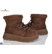 Черевики жіночі на зиму (8 пар р.36-41) коричневий  "Veagia-ADA"