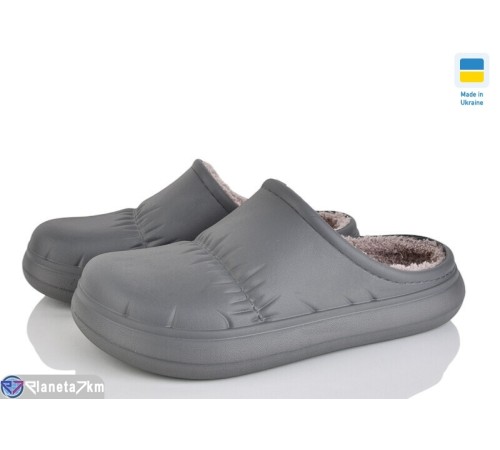 Жіночі сабо на зиму (6 пар р.36-41) сірий  "Ladmir"