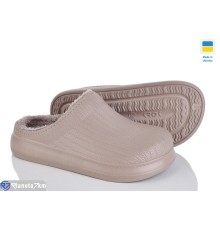 Жіночі сабо на зиму (6 пар р.36-41) коричневий  "Ladmir"