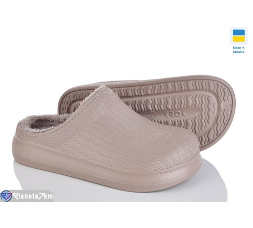 Жіночі сабо на зиму (6 пар р.36-41) коричневий  "Ladmir"