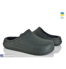 Чоловічі сабо на зиму (6 пар р.41-45) зелений  "Ladmir"