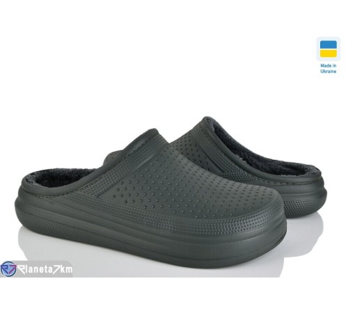 Чоловічі сабо на зиму (6 пар р.41-45) зелений  "Ladmir"