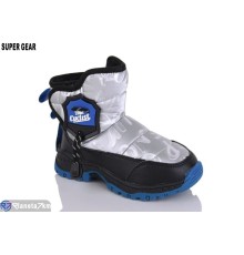 Дутики дитячі на зиму (5 пар р.27-31) срібний  "Super Gear" Дутики дитячі на зиму (5 пар р.27-31) срібний  "Super Gear"