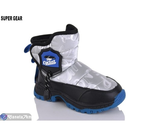 Дутики дитячі на зиму (5 пар р.27-31) срібний  "Super Gear" Дутики дитячі на зиму (5 пар р.27-31) срібний  "Super Gear"