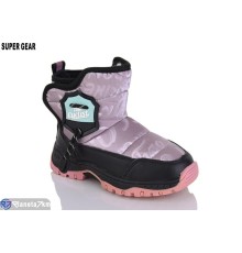 Дутики дитячі на зиму (5 пар р.27-31) рожевий  "Super Gear" Дутики дитячі на зиму (5 пар р.27-31) рожевий  "Super Gear"