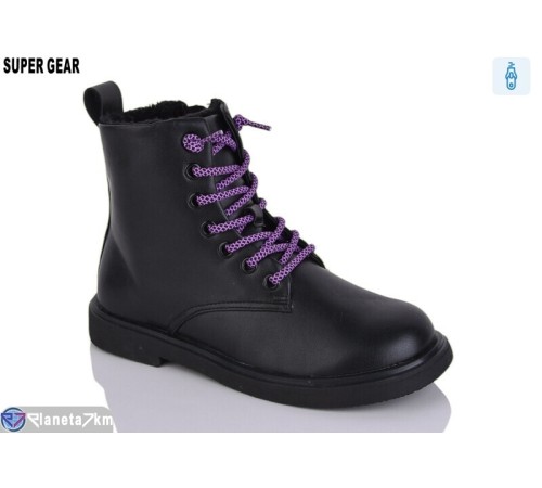Черевики дитячі на зиму (10 пар р.32-38) чорний  "Super Gear" Черевики дитячі на зиму (10 пар р.32-38) чорний  "Super Gear"