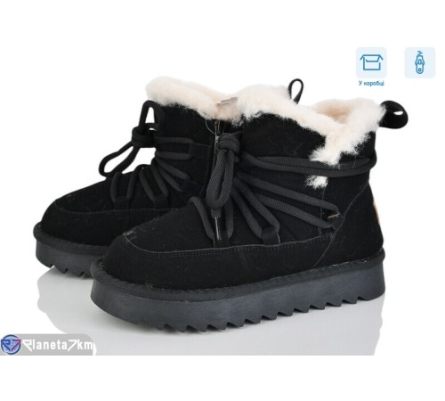 Дитячі Уггі на зиму (8 пар р.32-37) чорний  "Kamila"