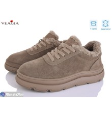 Кросівки жіночі на зиму (8 пар р.36-41) коричневий  "Veagia-ADA"