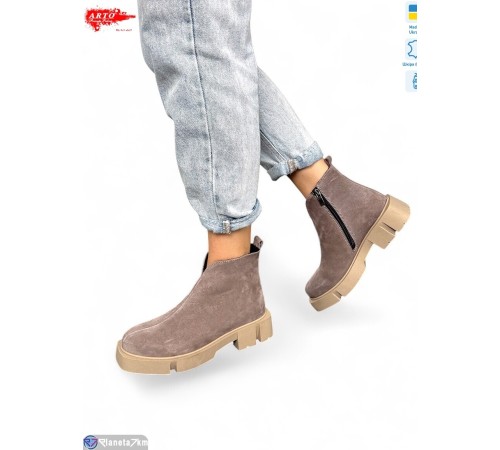 Черевики жіночі на весну/осінь (8 пар р.36-41) коричневий  "ARTO"