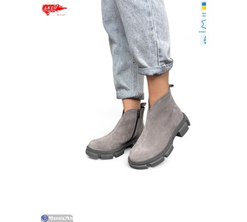Черевики жіночі на весну/осінь (6 пар р.36-40) сірий  "ARTO"