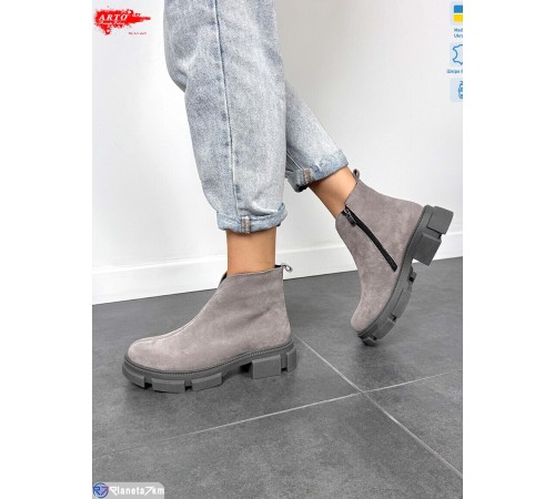 Черевики жіночі на весну/осінь (6 пар р.36-40) сірий  "ARTO"