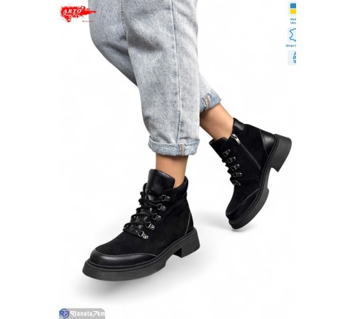 Черевики жіночі на весну/осінь (6 пар р.36-40) чорний  "ARTO"