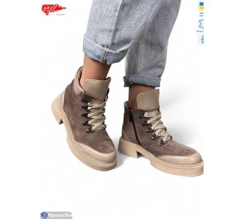 Черевики жіночі на весну/осінь (6 пар р.36-40) коричневий  "ARTO"