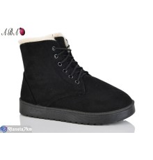 Черевики жіночі на зиму (8 пар р.37-42) чорний  "Aba"