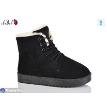 Черевики жіночі на зиму (8 пар р.37-42) чорний  "Aba"