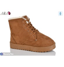 Черевики жіночі на зиму (8 пар р.37-42) camel  "Aba"