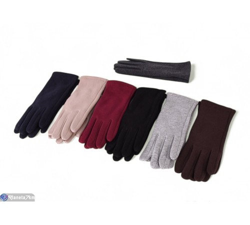 Рукавички жіночі на зиму (12 шт. р.сетка 6,5-8,5) мікс  "RUBIBAS"