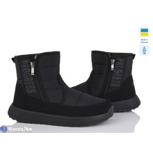 Черевики чоловічі на зиму (6 пар р.41-45) чорний  "OLLA"