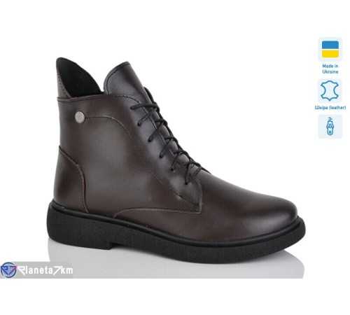 Черевики жіночі на весну/осінь (6 пар р.37-41) коричневий  "LIKA"