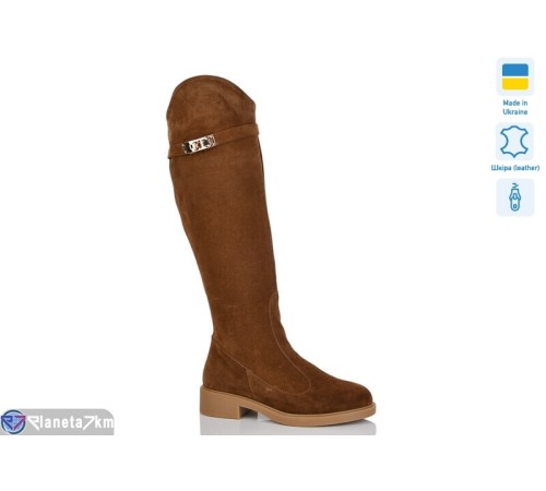Чоботи жіночі на весну/осінь (6 пар р.37-41) коричневий  "LIKA"
