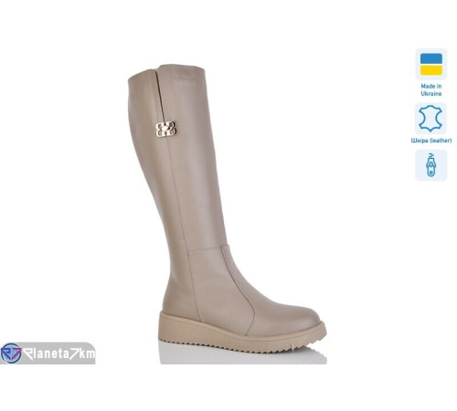 Чоботи жіночі на зиму (6 пар р.37-41) бежевий  "LIKA"
