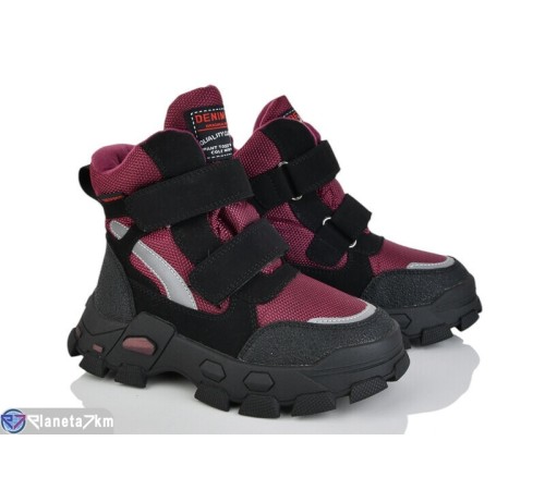 Черевики дитячі на зиму (8 пар р.28-32) бордовий  "Laifakids"