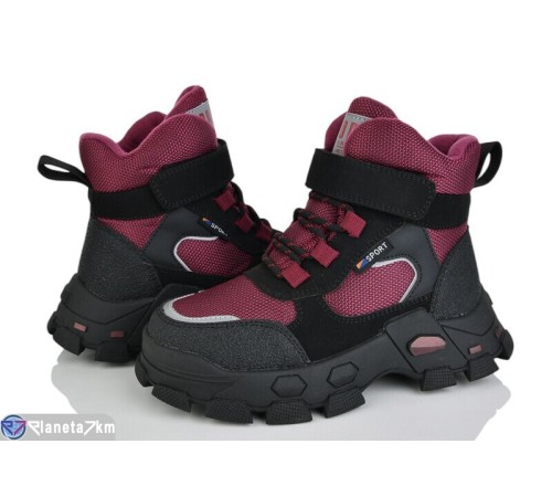 Черевики дитячі на зиму (8 пар р.28-32) бордовий  "Laifakids"